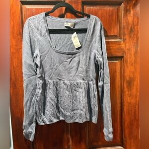 Hollister Blue Long Sleeve Women's Sweater